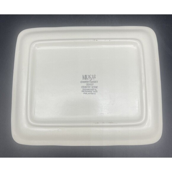 VTG MIKASA Country Classics Covered Butter Dish - Picture 6 of 8